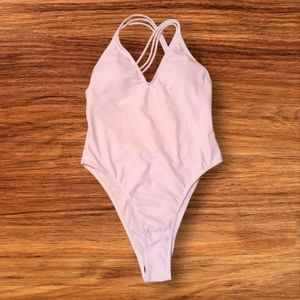 NWOT Shein White One Piece Swim Suit